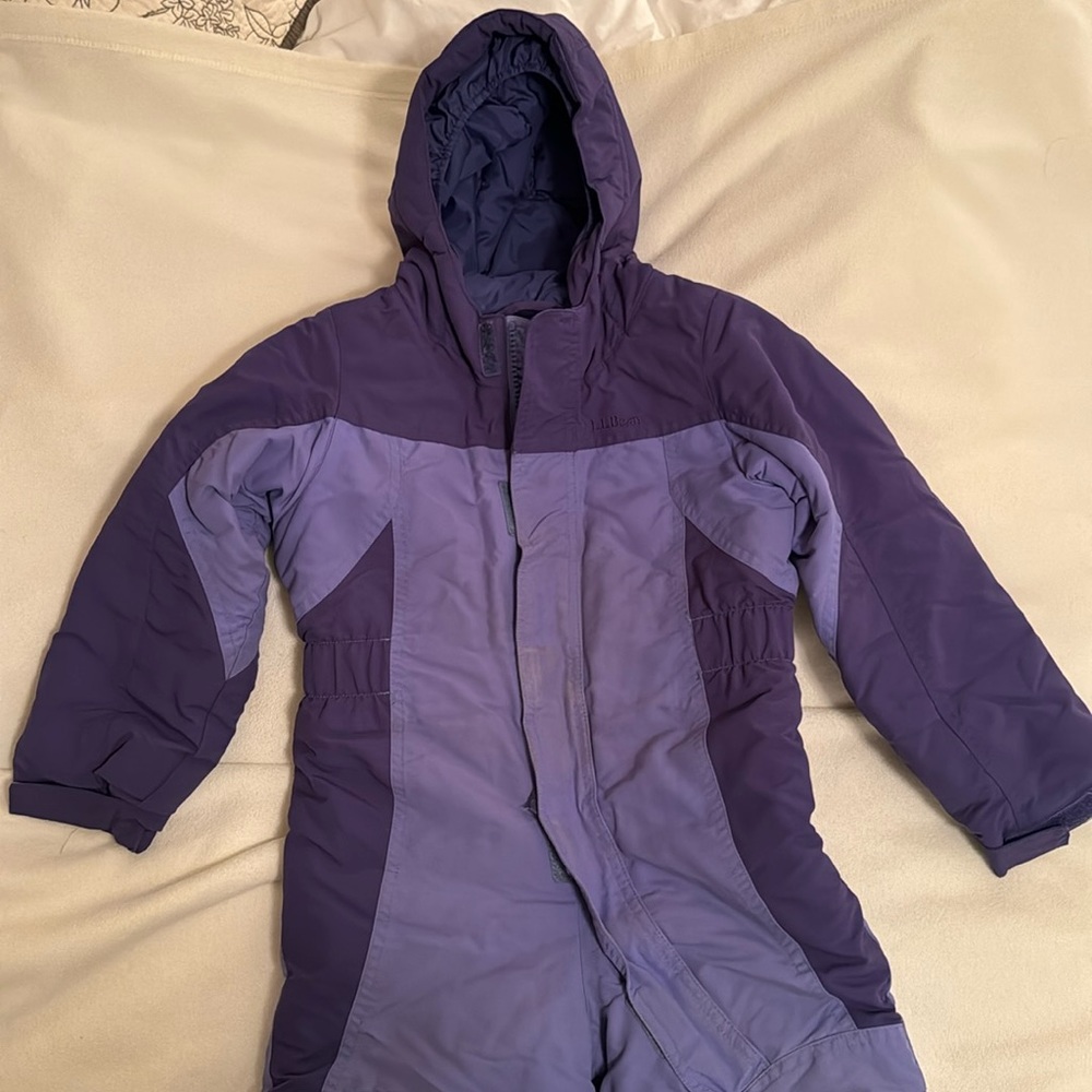 LL Bean one-piece winter snowsuit